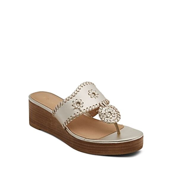 Jack Rogers Jacks Mid Wedge Stacked Women's Shoes - Picture 1 of 4